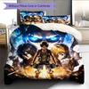Attack On Titan Pattern Bedding Quilt Set  Home Decoration  Gift (1 * Duvet Cover + 2 * Pillowcase  Without Core)
