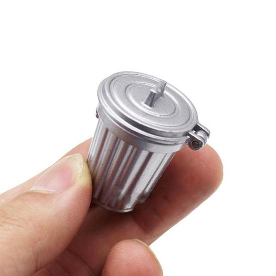 1:12 1:6 Realistic Miniature Dustbin Dollhouse Decor Kids Toy Doll Accessories