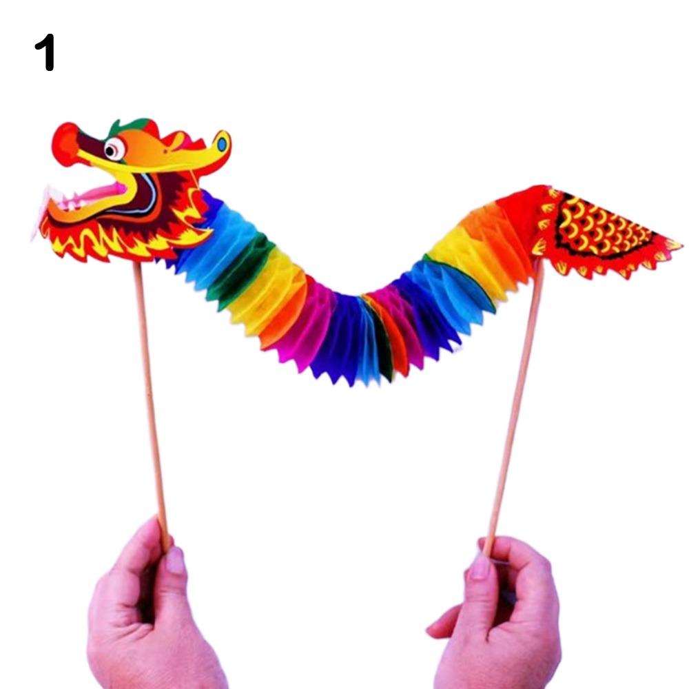 3D Paper Dragon Craft Chinese New Year Chinese Dragon Dance New DIY Dragon Decor