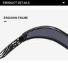 Y2K Punk One-Piece Sunglasses for Men & Women - Trendy European & American Style with Hollow Carved Temples