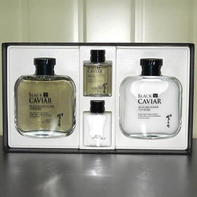 Schwarzes XVADIFFN Kaviar Herrenkosmetik Homme für Männer Basic 2-teiliges Set