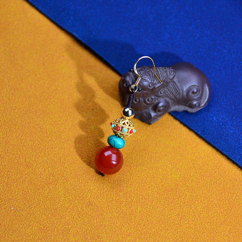 

Односторонние украшения для мужчин и женщин, серьги этнических меньшинств 925 silver ear hook