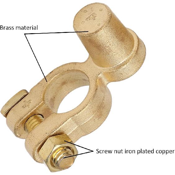 1 Pair SAE To JIS Car Battery Terminal Connector,Car Battery Terminal Clamps,Positive Negative Top Post Quick Release Disconnect Car Battery Cable