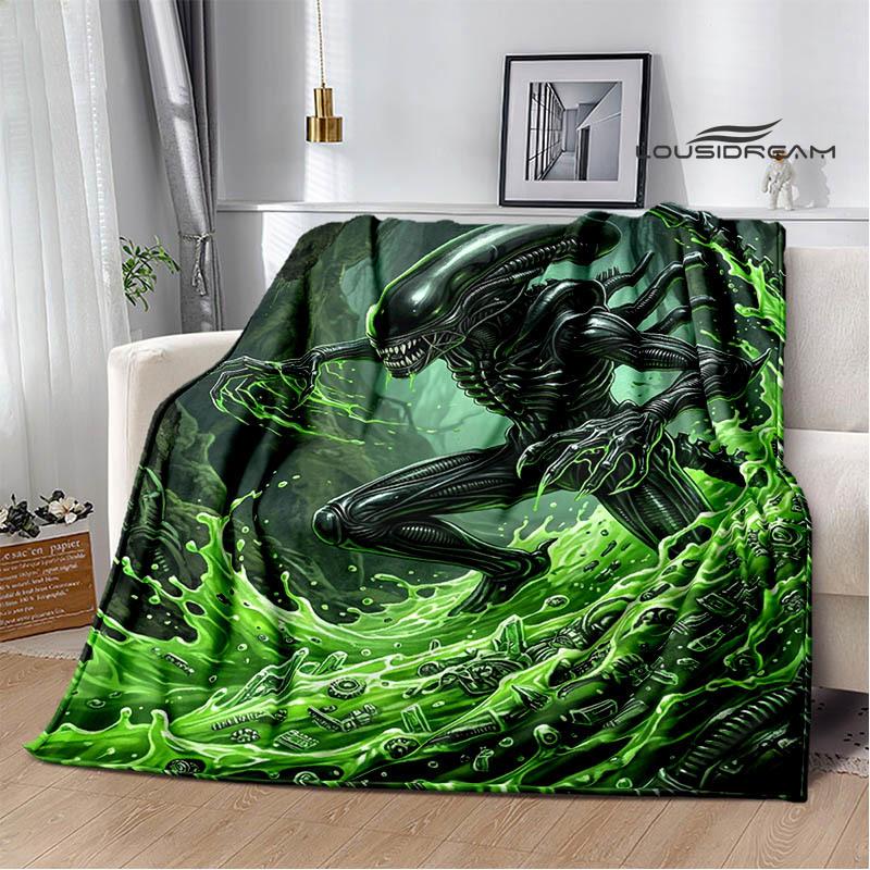 AVP Alien Vs Predator Blanket Picnic Blanket Warm Blankets Outdoor Blanket Home Bed Linings Blankets for Beds Birthday Gift