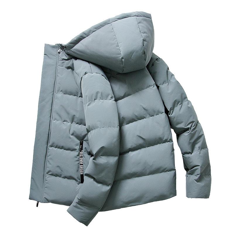 Men's Cotton-padded Jacket Short Winter Cotton-padded Jacket Casual Thin Hooded Thick Down Jacket