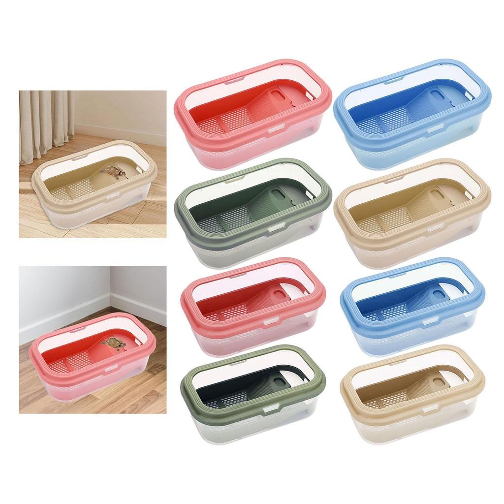 Small Turtle Tank Detachable Pets Accessories Resting Case Habitat for Frog Pet Turtle Tortoises Small Amphibious Creatures