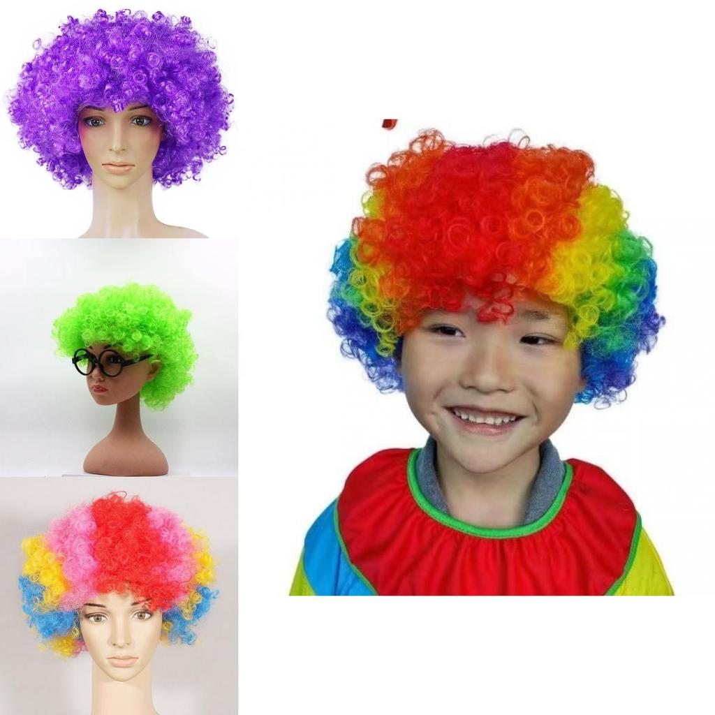 Joker Costume Wig With Colorful Explosion Hair For Kids And Adults Party Fun