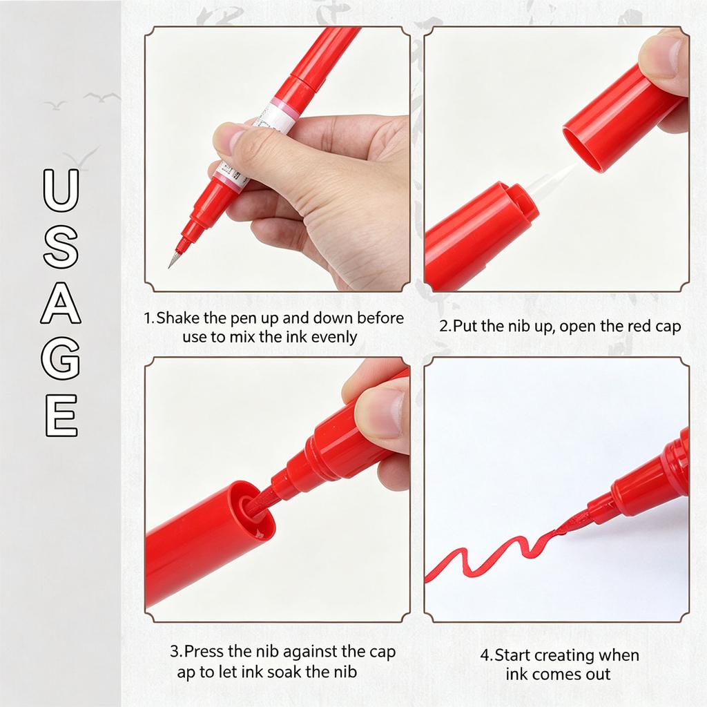 Fade Resistant Monument Paint Pen Sunproof Waterproof Stone Marker Pen For Writing Coloring On Tombstones Gravestone