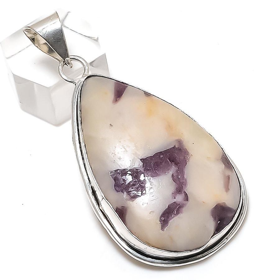 Kammererite Gemstone Handmade 925 Sterling Silver Jewelry Pendant 2.36" v4t53