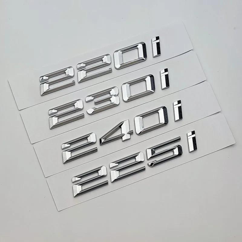 1Pc 3D ABS Car Trunk Letters 216i 218i 220i 218d 230d 225i 235d 230i 235i 240i Logo Emblem Badge Sticker For F45 F22 F23 G42 F46