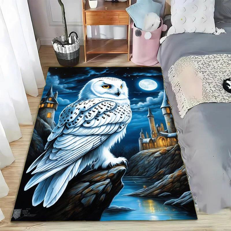 15 Size Magic Academy Owl Printed Carpet Rugs Living Room Bedroom Bedside Bathroom Home Decor Floor Mat Kids Room Non-slip Mat