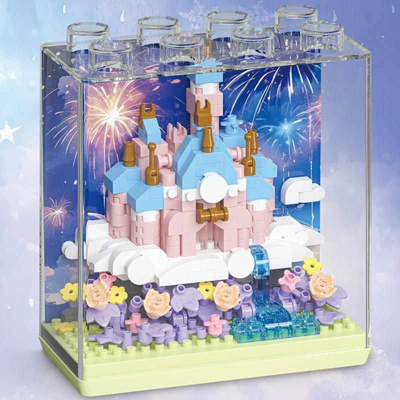 

Сделай сам ВИТРИНА Ледяной дворец Свадьба Церковь Замок Гарри Сказочный Дом Мечты Строительные блоки Модель Кирпичики Детские Наборы Комплекты Игрушки