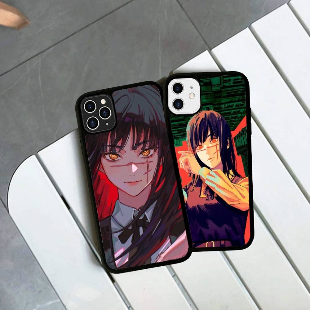 Asa Mitaka Chainsaw Man Anime Manga Phone Case For IPhone 17 16 15 14 13 Plus 12 11 Pro Max PC+TPU Cases Back Cover