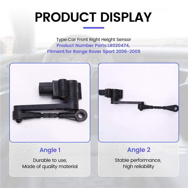 ABLZ-Car Front Right Headlight Level Sensor Height Sensor LR020474 For Land Rover Range Rover Sport 2006-2009