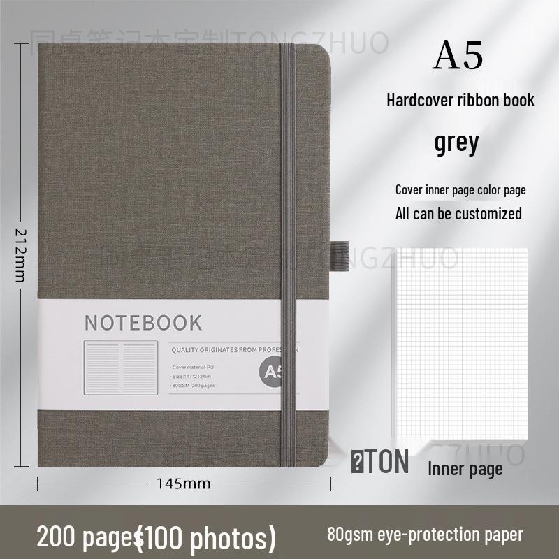 Wysokiej jakości, spersonalizowany notes A5 z gumką do biznesu i biura