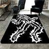Electrified Skull Rug Floor Mat for Living Room or Bedroom Soft and Comfortable Carpet a Gift for Birthday and Holiday.MFF0918384