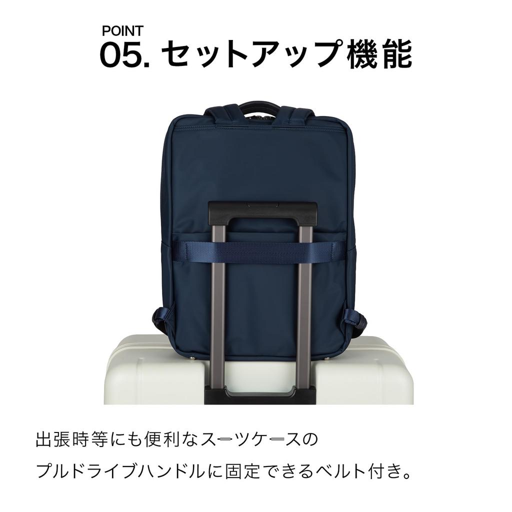 Ace Backpack, A4 Size, 14.0-inch PC Setup Function, WRT-505 20252, Black