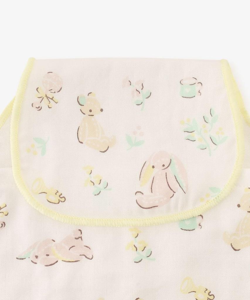 Afternoon Tea Living HY32 Animal Print Gauze Bib of White Sweat-Absorbing (Set 2)