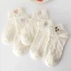 5Pairs/Set Harajuku Korean Cartoon Animal Women Short Socks Soft Cotton Ankle Boat Socks Female Lady Low Cut Invisible Sock