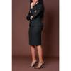 Women's Professional Two-Piece Suit Set, Long Sleeve Blazer with High-Slit Pencil Skirt, Office Wear for Work,Women's Suit for Business