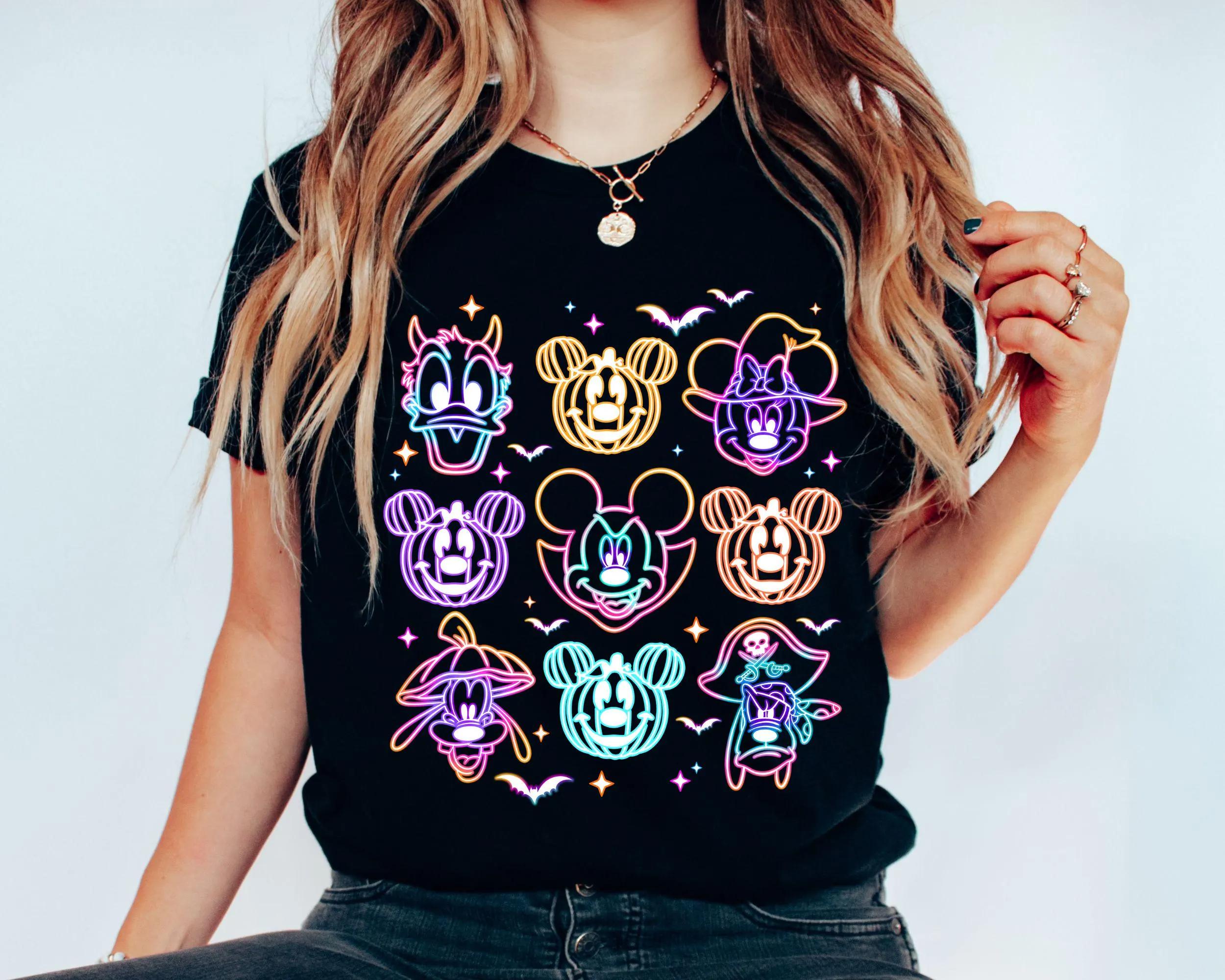 Mickey Friends Ghost Disney Halloween Shirt Mickeys Not So Scary Halloween Party 2025 WDW Disneyland Family Halloween S