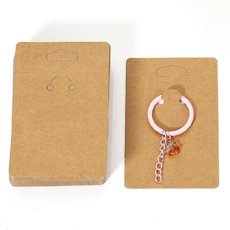 50pcs Keyring Card Jewelry Packaging Supply Jewelry Keychain Holder Card Selling