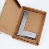 Stainless Steel Carpenter's L-Shaped Double Scale 90° Angle Ruler with Wide Base