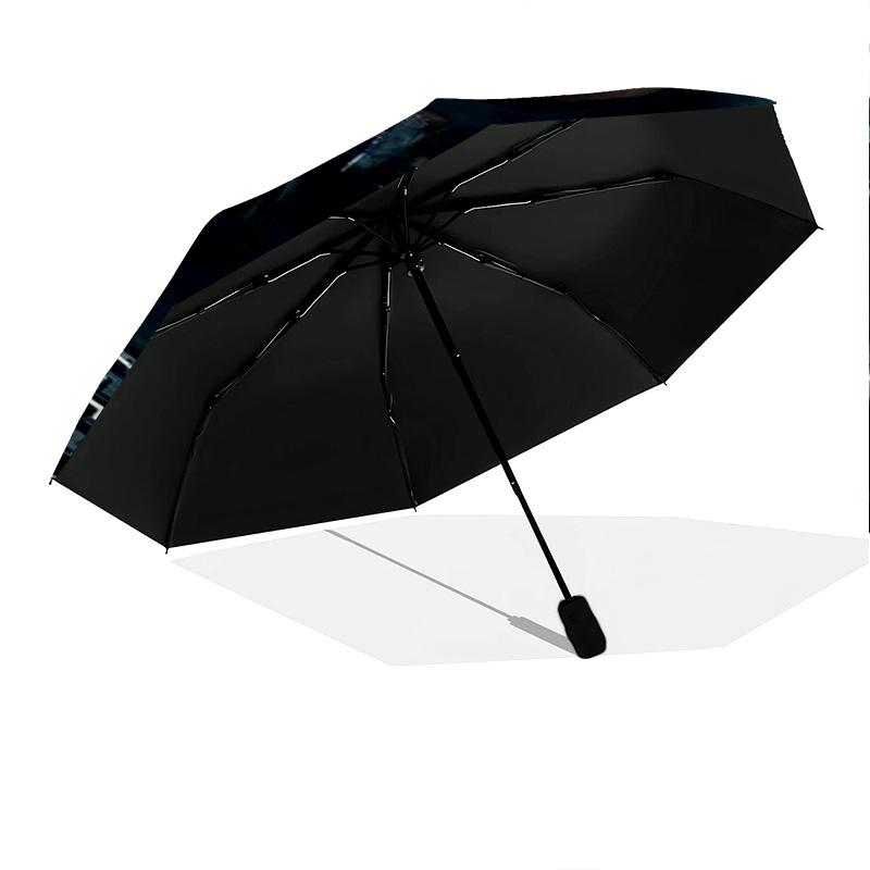 Terminator: Future Folding Umbrella Suitable for All Seasons Durable Sun Umbrella Three Folds Sun Umbrella