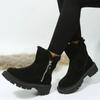 Thick Plush Snow Boots for Women, Anti Slip Winter Boots for Women, Warm Cotton Padded Shoes, Platform Ankle Boots, 2025