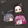 Anime Secondary JDM Reflective Car Stickers Waterproof Body Cover Marks Stickers Decorative Car Stickers Accessories