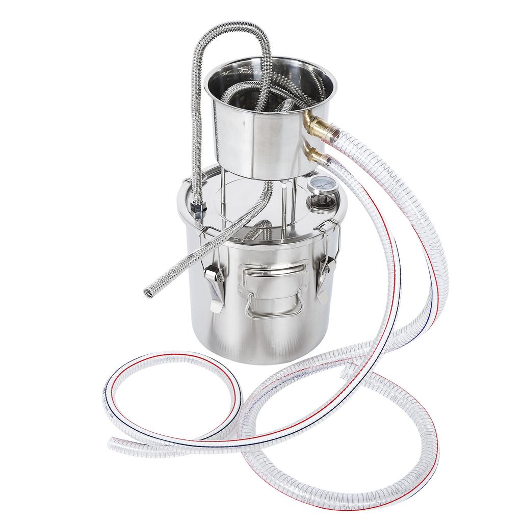 22L Wasserdestilliergerät Edelstahl DIY Home Weinherstellung Brauset Gärfass CN