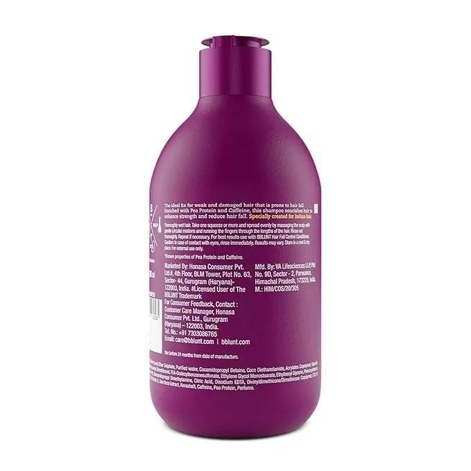 Bblunt Hair Fall Control Shampoo with Pea Protein & Caffeine Stronger Hair 300ml