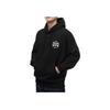 Vans Logo Print Oversized Pullover Hoodie Black Unisex VN0A5H7TBLK