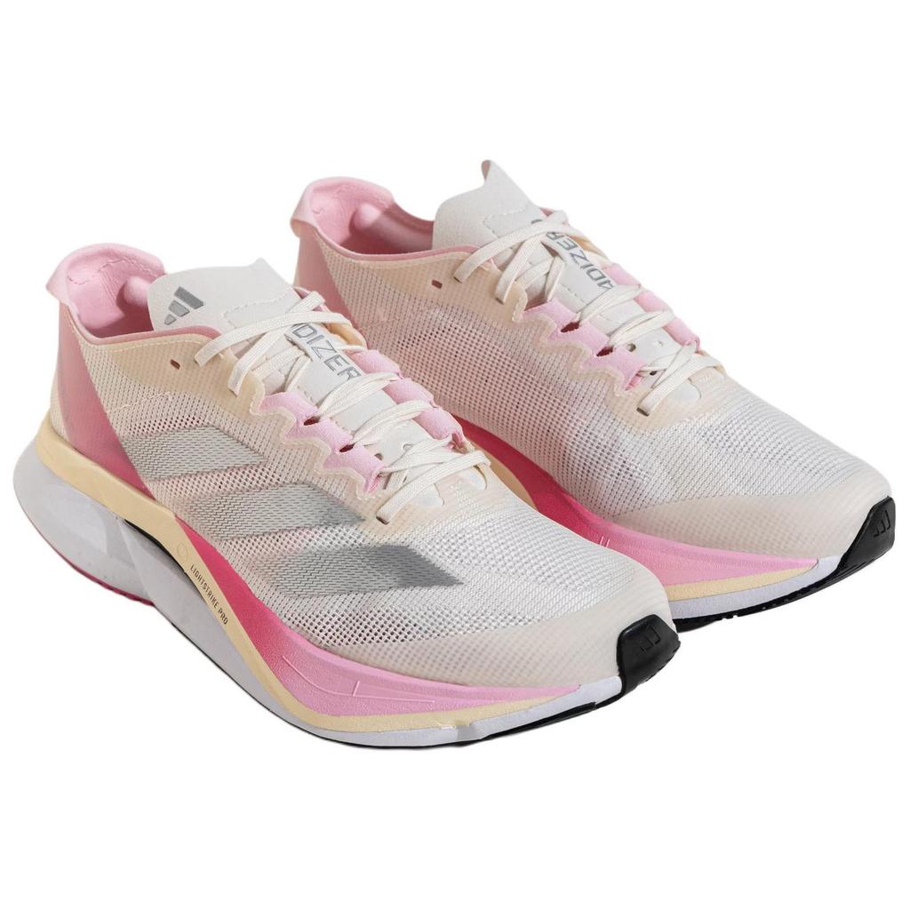Adidas Adizero Boston 12 'Chalk White Clear Pink' Sneakers JQ8673