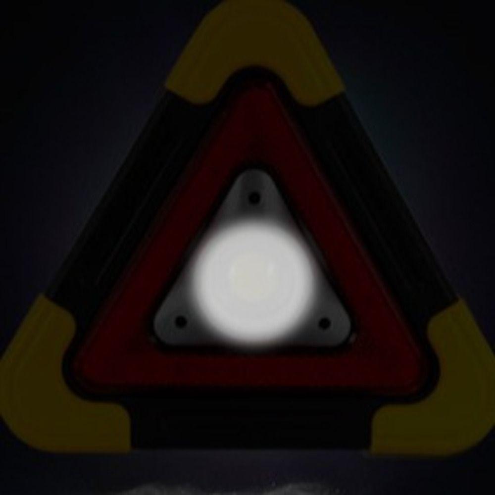 Solar Triangle Warning Sign 2-IN-1 LED Work Light Flashing Light Warning Light  Outdoor