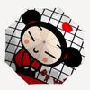 Pucca, Grid Automatic Opening and Closing, 8 Rib Structure Portable Umbrella, Suitable for Men and Women In All Seasons  Perfect Gift for Ho