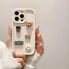 Gaozhu Suitable for Apple 16PRO Coffee Bear Jewelry Mobile Phone Case IPhone 11/12 Full-inclusive Anti-fall Protection Case