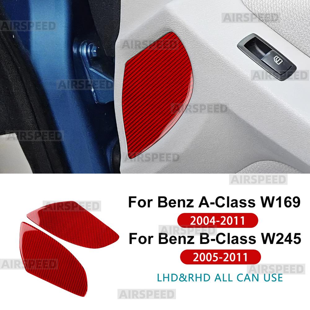 Real Soft Carbon Fiber Sticker For Mercedes Benz A B CLASS W169 W245 2004 2005 2006 2007 2008 2009 2010 2011 Door Frame Trim