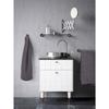 Lot de 2 serviettes - LOVELY HOME - 2 Draps de douche 70 x 140 cm - Gris anthracite