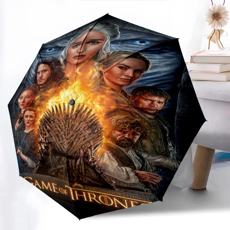 Power Intrigue Westeros Folding umbrella Umbrella Suitable for all seasons light Three folds Sun umbrella