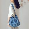 Simple Denim Bag Female Student Shoulder Bag Large Capacity Messenger Bag Cloth Bag Class Canvas Bag