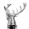 Stag Head Wine Pourer, Zinc Alloy Deer Head Liquor Bottle Pour Spout, Decorative Wine Bottle Stopper Pourer for Red Wine Whiskey Brandy Bar Home Party