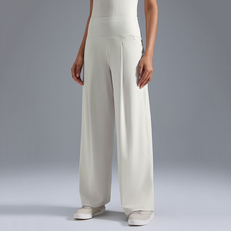 

Original Wide Leg Yoga Pants Women s Outwear Drape Tall Long Fitness Pants Loose Straight-leg Casual Sports Pants Bone White XL/10 (Recommendation 65.00 kg-72.50 kg