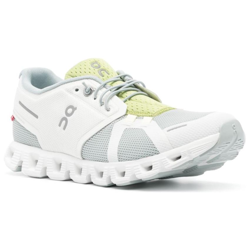 On Cloud 5 Push Rutschfest Abriebfest Niedrig geschnitten Freizeit Laufschuhe Damen Grau Weiß 69-97999