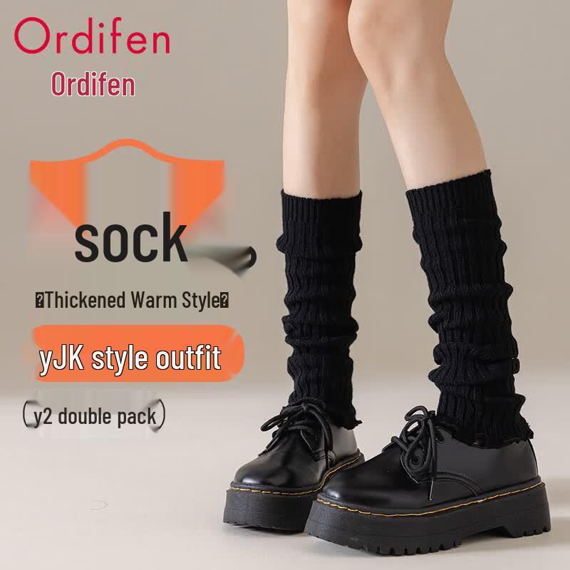 Oudifen Women s Thermal Leg Warmers (2-Pairs) One Size чёрный