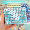 26 Grids Toy Clicker Keychain Stress Relief Keyboard Keychain Decompression Toy Backpack Pendant Charms Gift Keycap Clicker