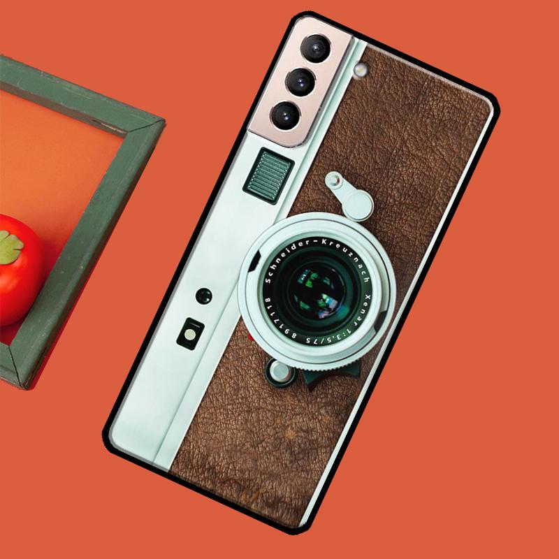 Retro Camera Vintage Soft Case For Samsung Galaxy S23 S22 S21 Ultra Note 20 Note 10 S8 S9 S10 Plus S20 FE Cover