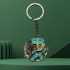 Face Change Keychain Sanxingdui Museum Authentic Bronze Face Design Keyring Retro Style Decorative Accessory