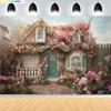 Easter Party Wreath Spring Garden Children's Photography Props  Rabbit Colorful Eggs Newborn Portrait Shoot Background FH-60