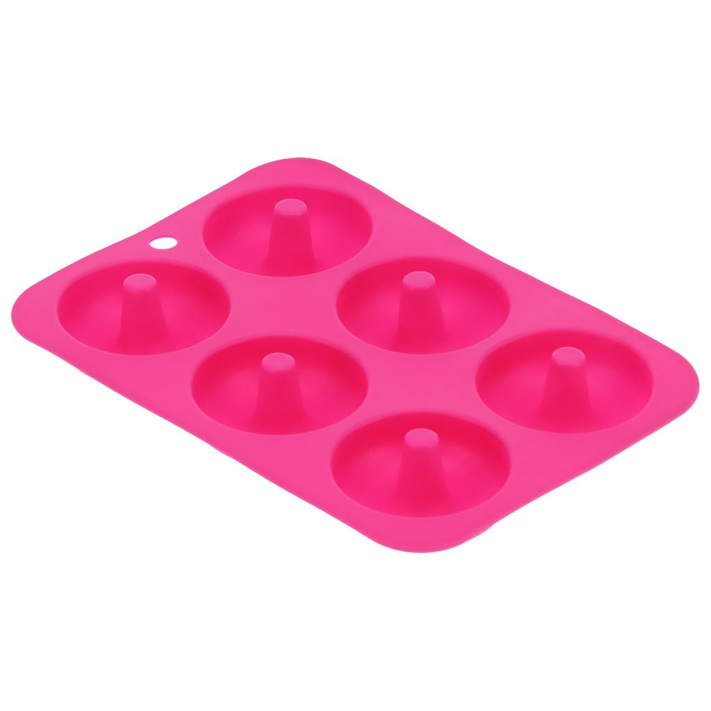 6‑Grids Donut Mold Pan Silicone Round Chocolate Cake Bread Mold Tray Baking Accessory